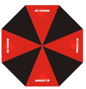 New MG3 Black/Red Alternating Golf Umbrella